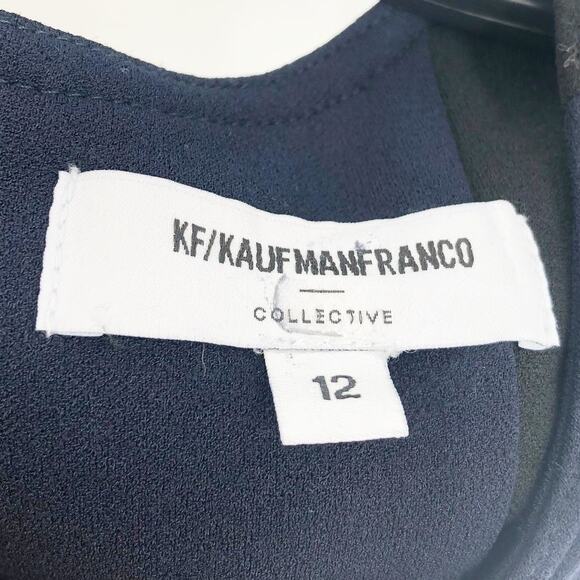 KF/KaufmanFranco Collective Dress 12 Black Color-Block Stretch Sleeveless - Picture 9 of 10